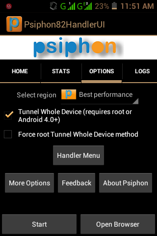 Free BB10 Psiphon configuration